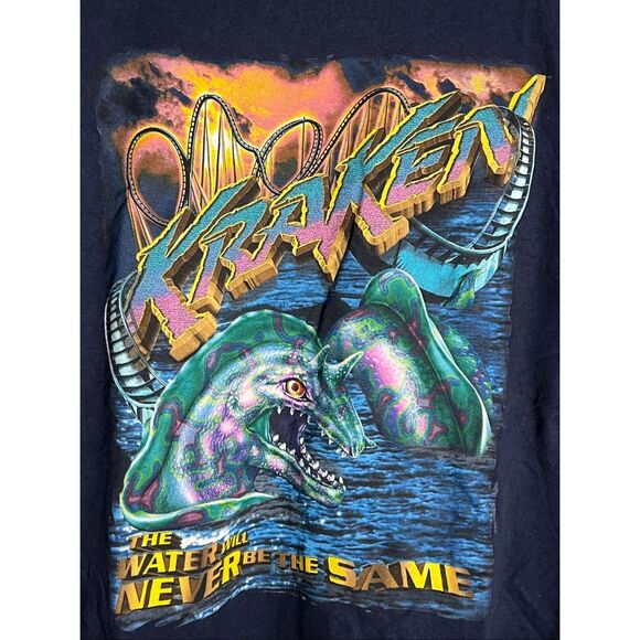 Vintage SeaWorld Kraken Ride Never Be The Same Tee - Picture 2 of 5